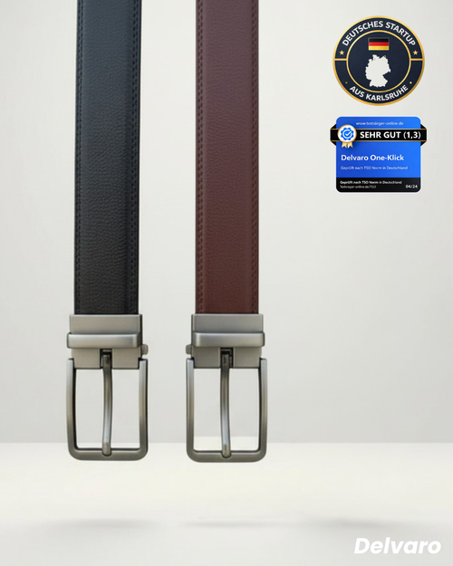 Delvaro One-Klick | Automatik Ledergürtel