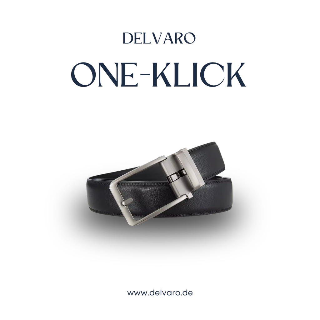 Delvaro One-Klick | Automatik Ledergürtel