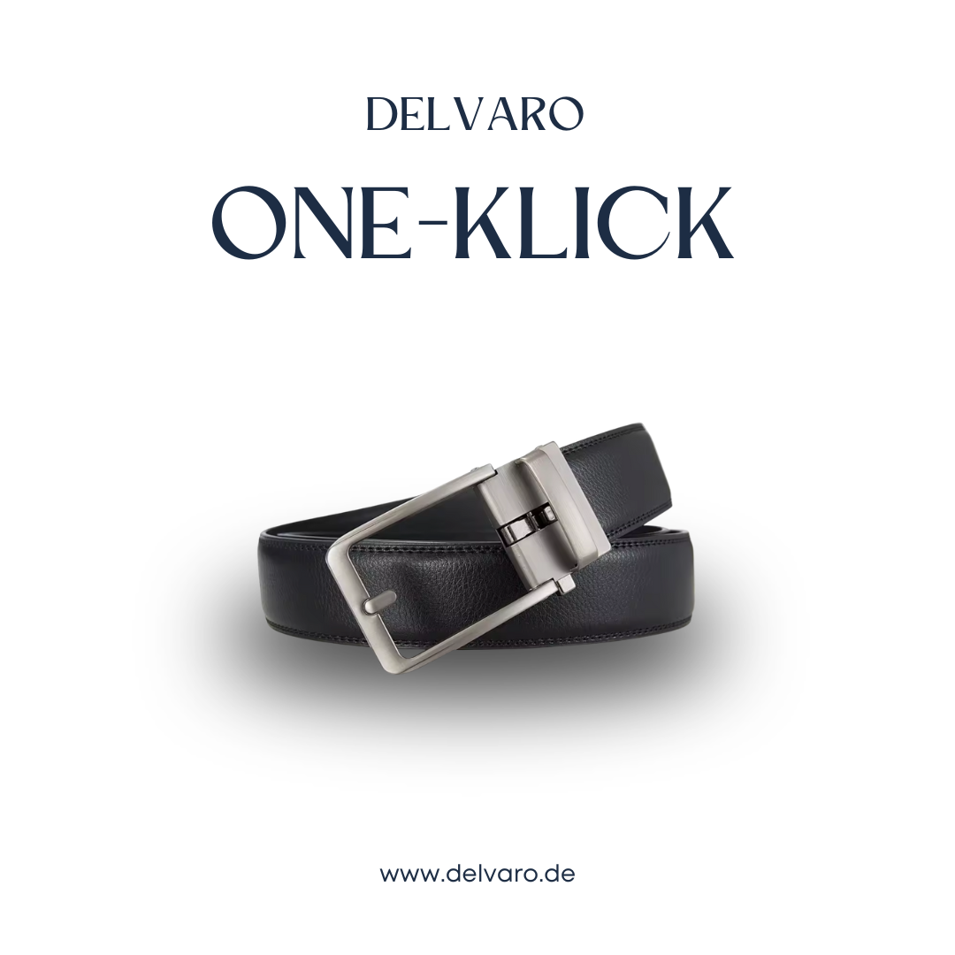Delvaro One-Klick | Automatik Ledergürtel