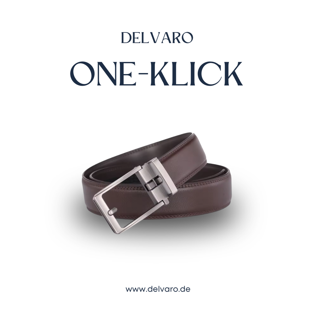 Delvaro One-Klick | Automatik Ledergürtel