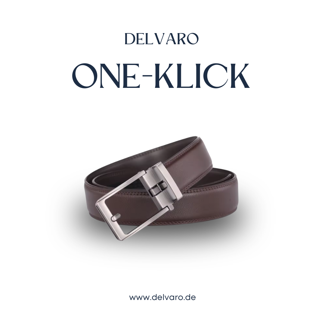 Delvaro One-Klick | Automatik Ledergürtel